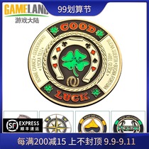 Game Mainland Texas Holdem Metal Presser Presser Chip Chip Zhuang Pier Mahjong Chess Card Debo Accessories Zhuang Code