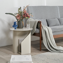 Nordic minimalist iron side table modern living room sofa small coffee table mini corner table bedroom bedside table light luxury table