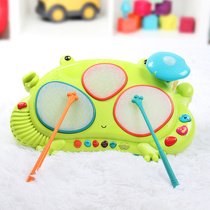 Beile B toys frog drum clapping drum baby toy educational early education baby beating music instrument electronic drum