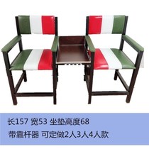 Lounge chair solid wood sofa chair fitness leisure billiards chair seat club deck dedicated double pool table