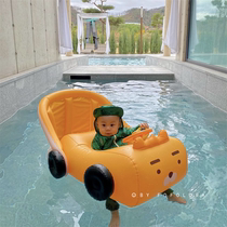South Korea ins swimming circle childrens Lifebuoy lying ring thick cartoon steering wheel infant sitting ring 1-3-6 years old
