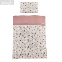 (German order)Knitted cotton childrens bedding Two-piece set Baby pillowcase duvet cover Baby quilt cover bedding