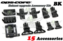 Upgrade OPS FAST ACH MICH2000 tactical helmet module accessory rail system 15 pieces set Black