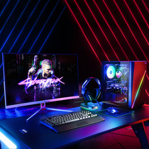 Integrated water-cooled i7 eating chicken game type assembly computer host desktop diy office home high-end full set