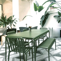 Modern Outdoor Leisure Table And Chairs Patio Minima Balcony Small Table And Chairs Iron Art Outdoor Open-air Table and table