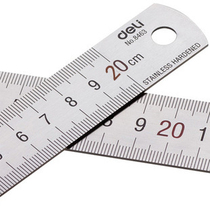 DELI 8463 STEEL ruler Steel RULER Steel RULER 15 20 30CM cm Steel ruler 8462 8461