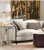 Meike light luxury modern glass corner table 718*718*660