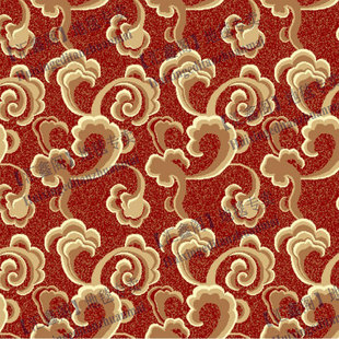 传统喜庆祥云机织满铺工程地毯大宴会厅包房酒店客房毯