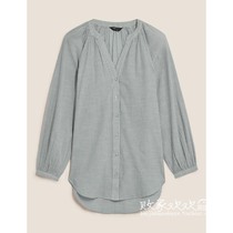 UK 01 03 famous MS women's new casual solid color long sleeve Joker shirt