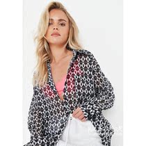 UK 07 05 Famous Payboy x Womens New 3D Printed Long Sleeve Versatile Shirt