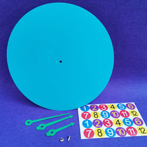 Handmade diy childrens clock class learning clock model dial teaching aids homemade toy clock face material plastic