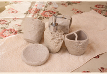 Export resin gravel rock bathroom four-piece home bathroom kit wash lotion bottle five sets