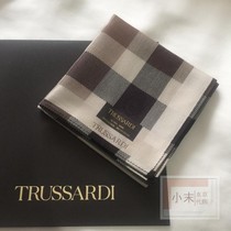 Japan purchase TRUSSARDI handkerchief handkerchief small square towel Fathers DAY BIRTHDAY gift Business gift