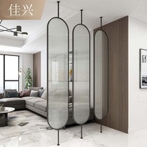Nordic light luxury decoration Changhong glass partition wall screen light luxury creative porch living room small apartment rotatable Wall