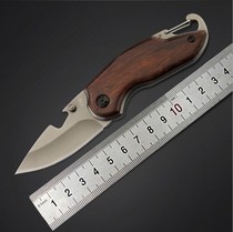 Outdoor folding knife high hardness portable self-defense wilderness survival sharp stainless steel field collection knife fruit knife