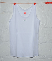 2 pieces of dress pure cotton pure white girl lace florian side vest and belly pyjamas