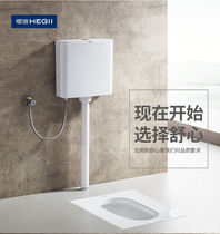 HEGII Bathroom hanging squat toilet water tank Squat pit double button toilet HC6013P