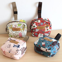 Cute Waterproof Oxford Cloth Small Zero Wallet Coin Bag Mouth Red Bag Small Containing Bag Mini Wrist Rope Small Bag