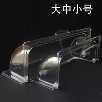 Transparent fresh-keeping lid food cover transparent cover PC plastic drop-resistant liftable lid food cover transparent flip cover