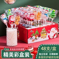 Christmas candy Net red Santa elk lollipop cute super cute hard candy kindergarten small gift bulk