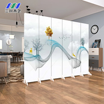 Screen partition modern simple living room folding mobile office wall bedroom partition small room partition artifact
