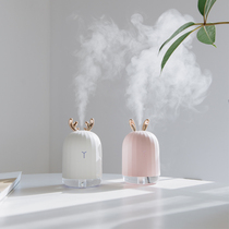 8thdays Meng Deer Rabbit Mini USB Humidifier Silent Office Home Bedroom Water Spray Portable Small Air Desktop Large Capacity Student Dormitory Bedside Portable Cute