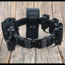 IPSC tactical belt set P1 with light holster quick pull sleeve magazine holder universal left hand G17 G19 P3 G34