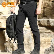 Summer city commuter tactical trousers mens slim-fit ultra-thin quick-drying pants Special forces military camouflage pants outdoor overalls
