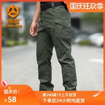 Spring and Autumn IX9 tactical pants mens pants elastic slim 9 Special Forces fans pants loose training pants outdoor overalls trousers