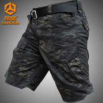 Fall thin tactical pants men speed dry trousers shorts outdoor pants half pants five-pants waterproof special soldiers