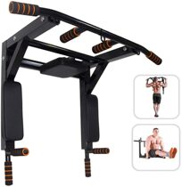 Wall single parallel bar Indoor wall punching multi-function exercise Home fitness device pull-up device household boom
