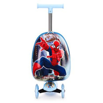 Childrens skateboard Spider suitcase 16 inch Primary School scooter man detachable cartoon travel bag boys and girls
