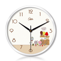 Kangbas clock living room bedroom creative metal wall clock silent scanning three generations smart radio clock 107