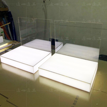 Acrylic cosmetics display stand with lamp display stand desktop sample display stand skin care products display stand custom shelf