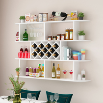 Wine cabinet Modern simple wall-mounted wine rack Wall shelf Diamond wine grid Restaurant hanging wall-mounted wine cabinet type wine rack