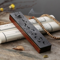 Mahogany hollow lying incense burner Whole wood carved lying incense burner Household Tea Ceremony Buddhist Incense incense line incense box