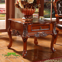 American corner a few European corner few solid wood small square living room phone table sofa side corner few special drawer coffee table