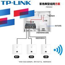 TP-LINK new wifi panel wireless ap in-wall 5G gigabit dual frequency 86 type wireless ap panel poe router home villa whole house wifi set wireless coverage high-speed through wall