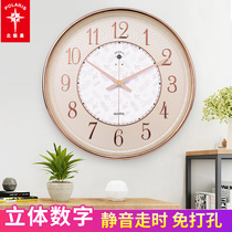Living room wall clock mute clock home fashion creative simple quartz clock personality Nordic clock modern electronic clock