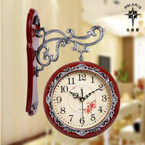 Polaris European double-sided clock living room large two-sided wall clock silent creative clock modern quartz clock watch watch