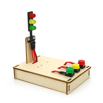 diy tech small making traffic signal traffic signal traffic lights children elementary school students science experiments small inventions puzzle toys