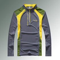 Outdoor quick-drying T-shirt long sleeve mens quick-drying clothes large size sports running long sleeve slim breathable moisture wicking spring and autumn