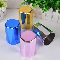 Screen Cup Cup high-grade color Cup diamond plating mirror bar KTV screen cup send color can be printed LOGO