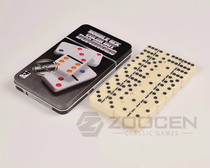 Iron Box Ivory 5010 melamine Domino DOMINOES 28 Domino Block Double 6