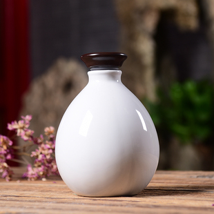 景德镇陶瓷酒瓶1斤 装酒容器 白瓶子 酒厂订做 密封酒具