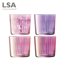British LSA imported four handmade gemstone magic color water cup glass household heat-resistant juice cup set