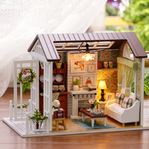 Interesting wooden diy music box Music Box girlfriends in the Sky Sky ornaments creative birthday gifts for girls