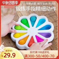 Fat brain bubble baby rainbow press music press plate dimpl0-1 years old educational decompression toys
