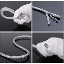 Galvanized steel wire rope coated white transparent wire rope fine soft greenhouse traction Kiwi grape rack clothesline