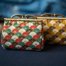 Original Handmade Retro Zero Wallet Wallet Card Handbag Handout Bags Day Style Mouth Gold Bag Coin Bag Open Shipping Gift